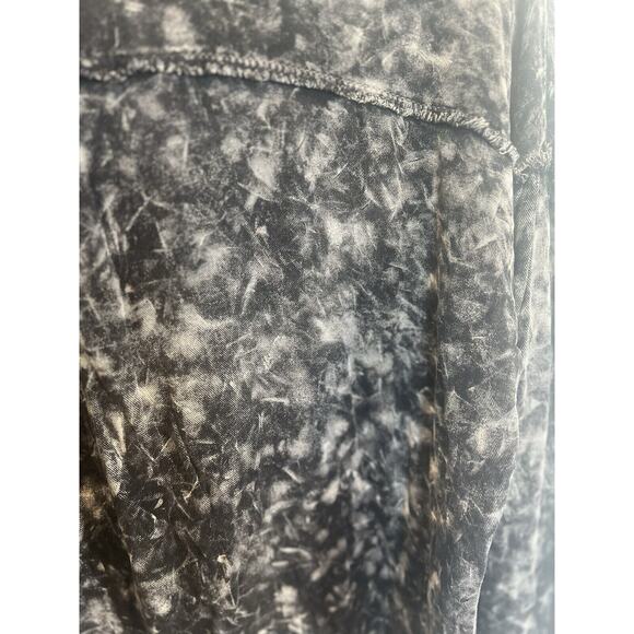 Michelle Mae Womens Y2K Acid Wash Button Blouse Top Size S Grunge Indie Skater - Picture 12 of 16